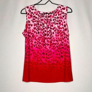 Calvin Klein Pink Leopard Print Top